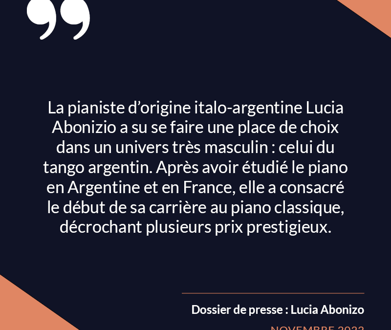 Dossier de presse – Lucia Abonizo